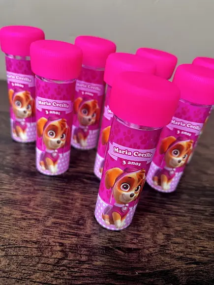 Bolinha de Sabão Personalizado Skye Patrulha Canina Promoção