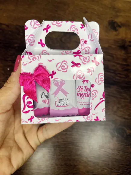 Bolsinha com Bala Outubro Rosa