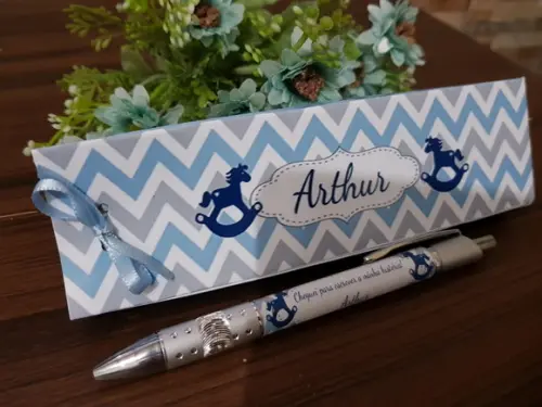 Caneta Personalizada com Caixinha/sacolinha