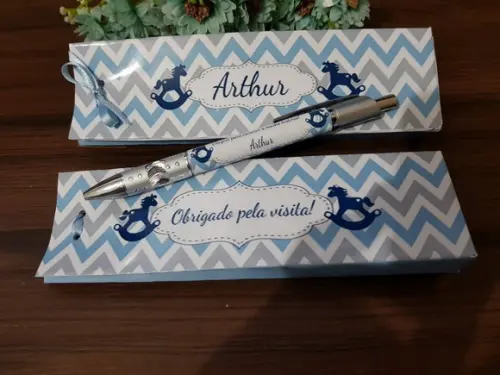 Caneta Personalizada com Caixinha/sacolinha