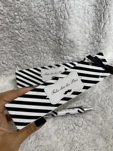 Caneta Personalizada com Caixinha/sacolinha Dia dos Pais
