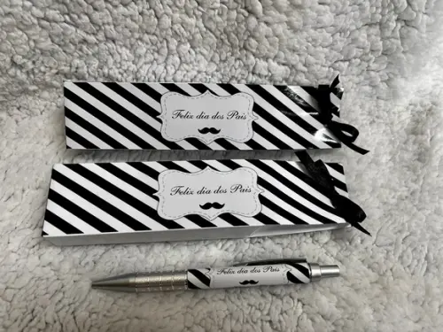 Caneta Personalizada com Caixinha/sacolinha Dia dos Pais