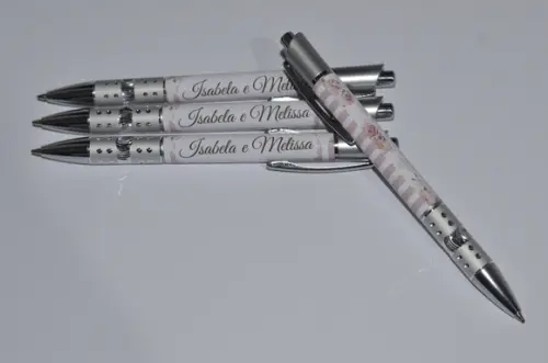 Caneta Personalizada Floral
