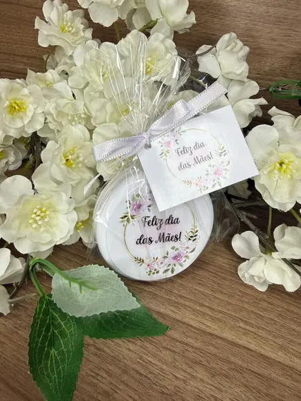 Escova com Espelho Personalizada Dia das Mães