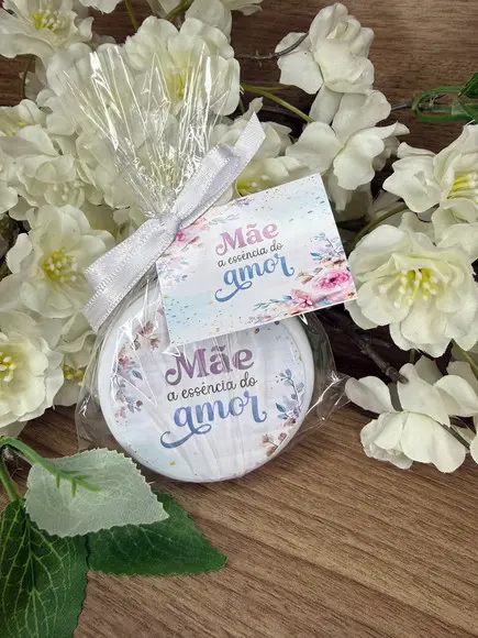 Escova com Espelho Personalizada Dia das Mães