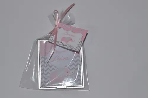Espelho Personalizado Elefante Chevron