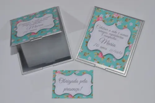 Espelho Personalizado Floral