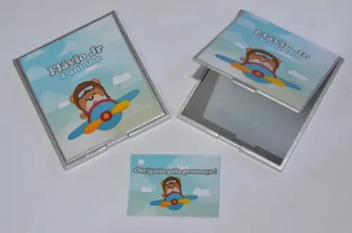 Espelho Personalizado Urso Aviador