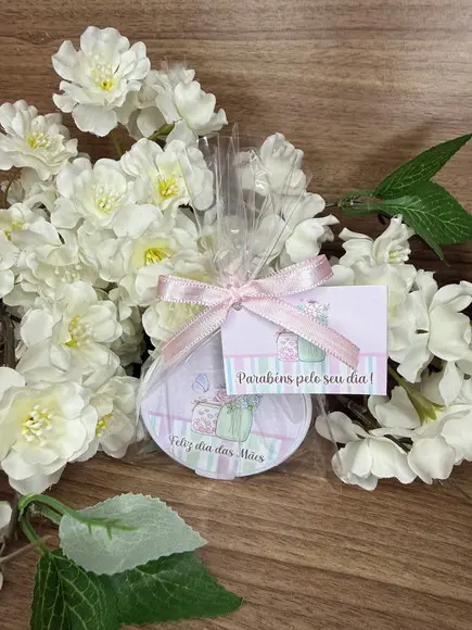 Espelho Redondo Personalizado Dia das Mães