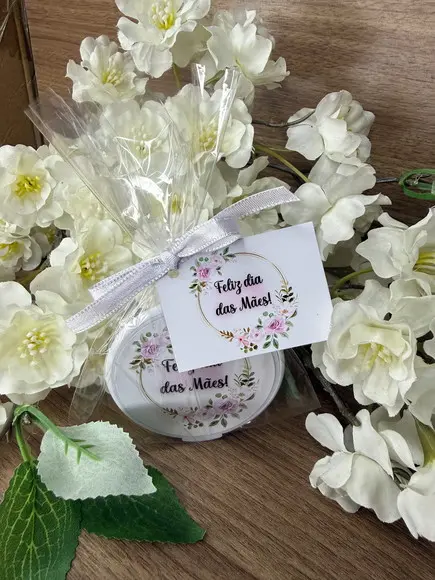Espelho Redondo Personalizado Dia das Mães