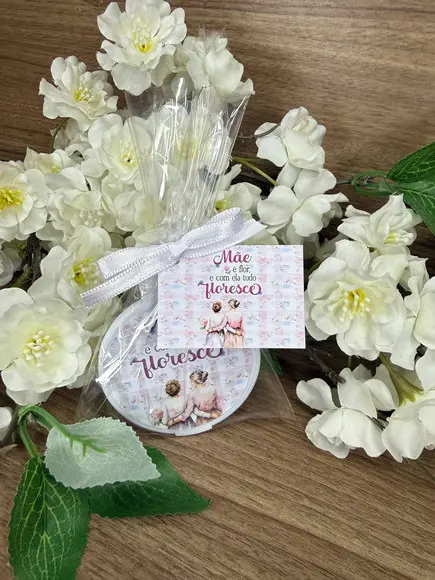 Espelho Redondo Personalizado Dia das Mães