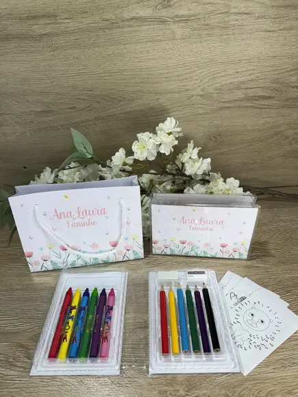 Estojo de Pintura 20 Peças + Sacola Personalizada Jardim