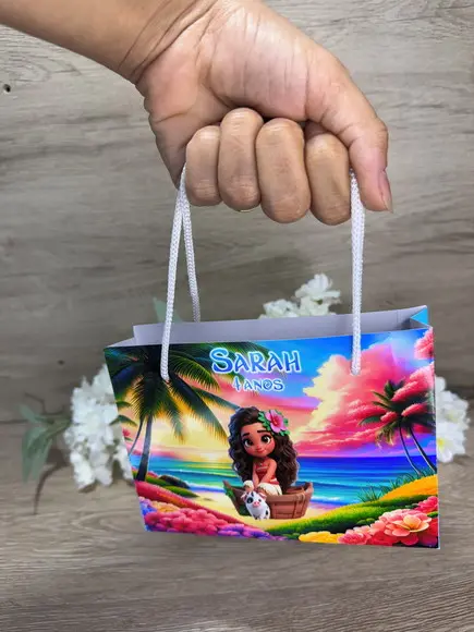 Estojo de Pintura 20 Peças + Sacolinha Personalizada Moana