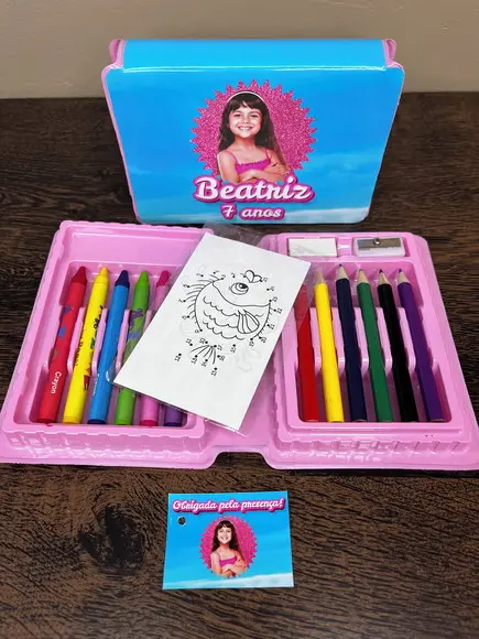Estojo de Pintura 20 Peças Barbie