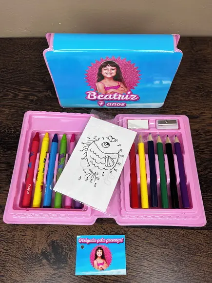 Estojo de Pintura 20 Peças Barbie