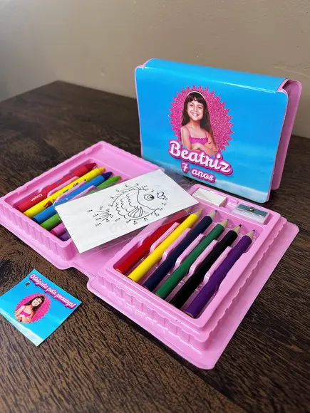 Estojo de Pintura 20 Peças Barbie