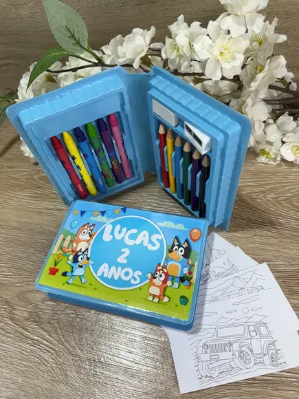 Estojo de Pintura 20 Peças Bluey