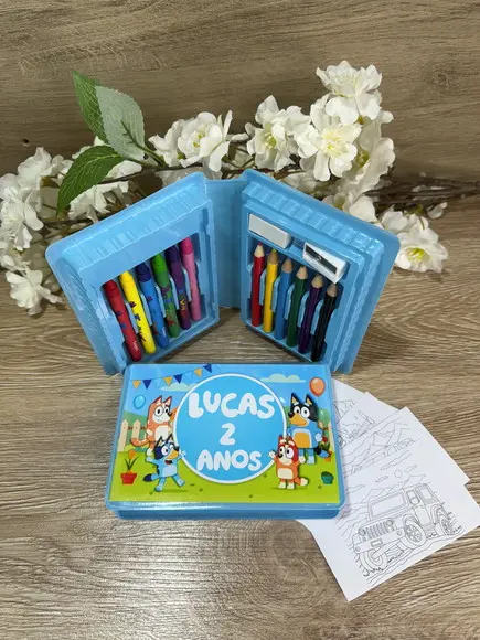 Estojo de Pintura 20 Peças Bluey