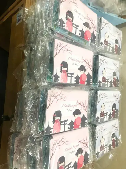 Estojo de Pintura 20 Peças Boneca Kokeshi