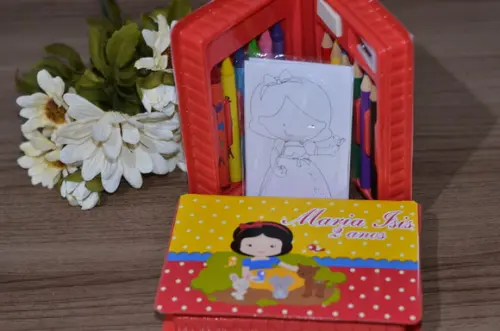 Estojo de Pintura 20 Peças Branca de Neve
