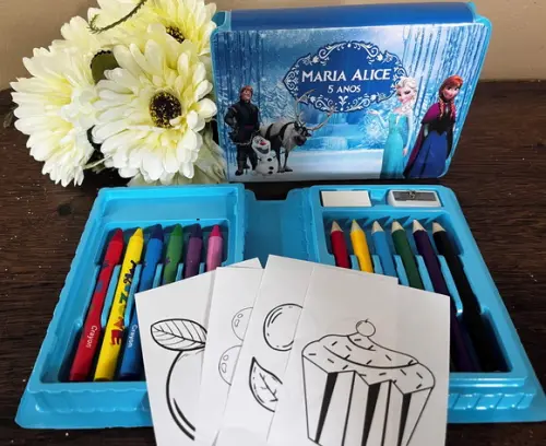 Estojo de Pintura 20 Peças Frozen