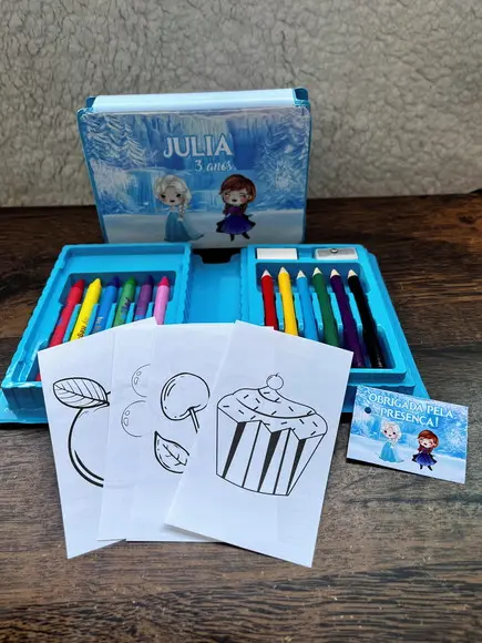 Estojo de Pintura 20 Peças Frozen Cute