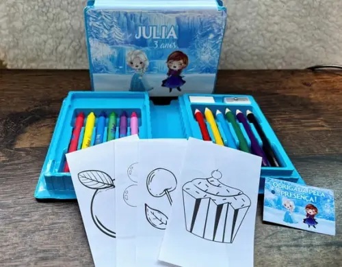 Estojo de Pintura 20 Peças Frozen Cute