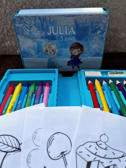 Estojo de Pintura 20 Peças Frozen Cute