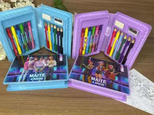 Estojo de Pintura 20 Peças Guerreiras K Pop