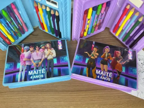 Estojo de Pintura 20 Peças Guerreiras K Pop
