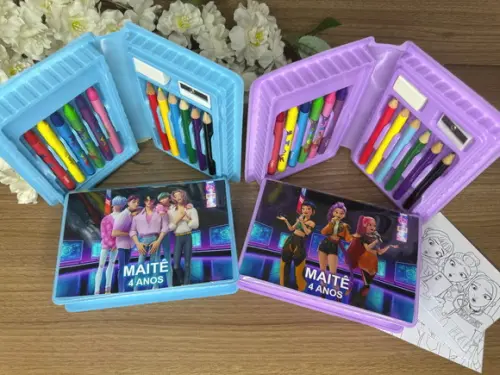 Estojo de Pintura 20 Peças Guerreiras K Pop