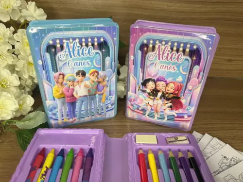 Estojo de Pintura 20 Peças Guerreiras K Pop