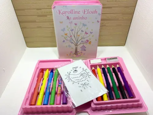Estojo de Pintura 20 Peças Jardim de Borboletas