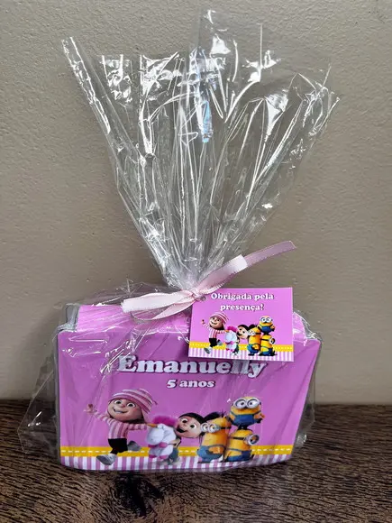 Estojo de Pintura 20 Peças Minions Rosa