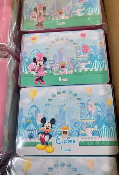 Estojo de Pintura 20 Peças Minnie e Mickey Parque de Divers.