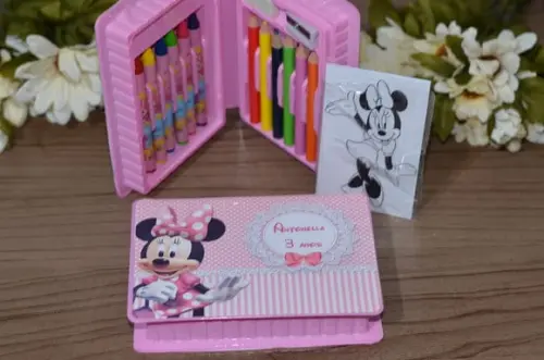 Estojo de Pintura 20 Peças Minnie Rosa