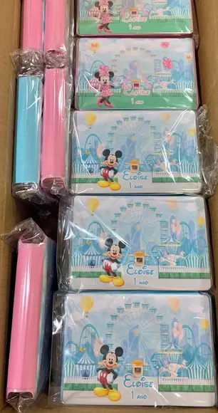 Estojo de Pintura 20 Peças Minnie e Mickey Parque de Divers.