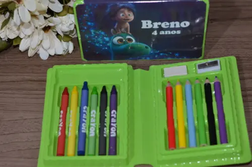 Estojo de Pintura 20 Peças o Bom Dinossauro