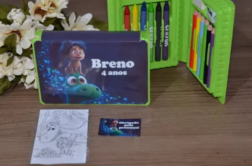 Estojo de Pintura 20 Peças o Bom Dinossauro
