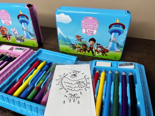 Estojo de Pintura 20 Peças Patrulha Canina