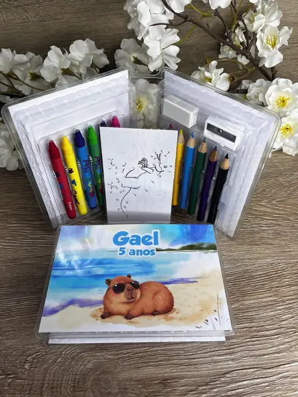 Estojo de Pintura 20 Peças Patrulha Capivara