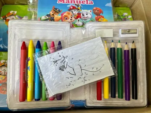 Estojo de Pintura 20 Peças Patrulha Canina