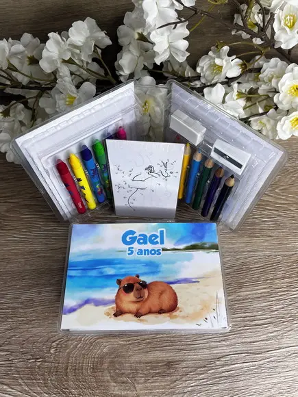 Estojo de Pintura 20 Peças Patrulha Capivara
