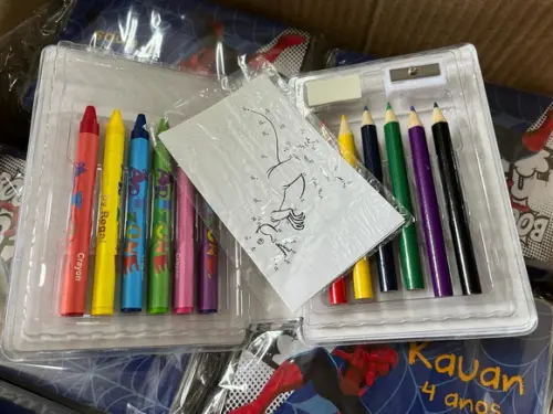 Estojo de Pintura 20 Peças Personalizado Homem Aranha