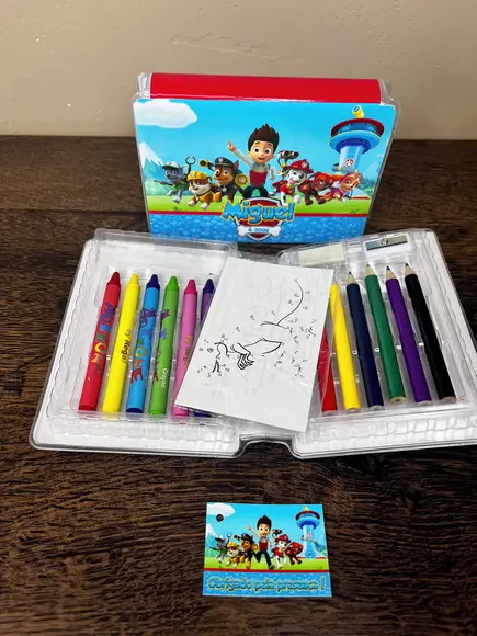 Estojo de Pintura 20 Peças Personalizado Patrulha Canina