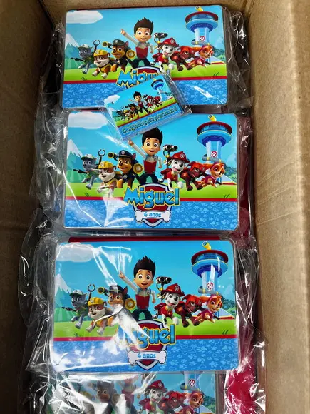 Estojo de Pintura 20 Peças Personalizado Patrulha Canina