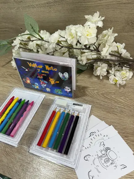 Estojo de Pintura 20 Peças Pokémon