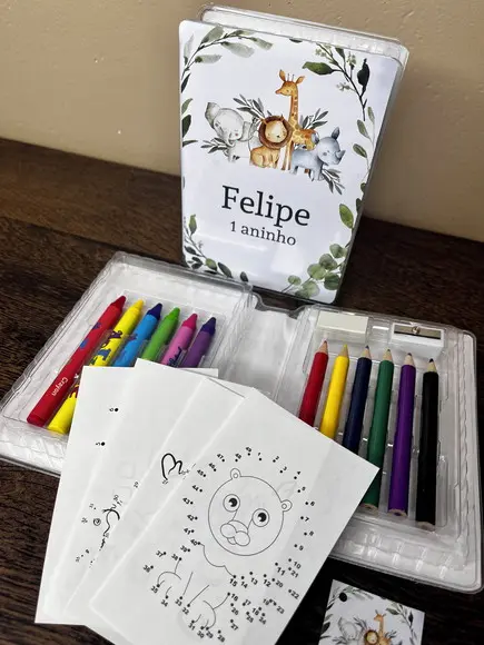 Estojo de Pintura 20 Peças Safari