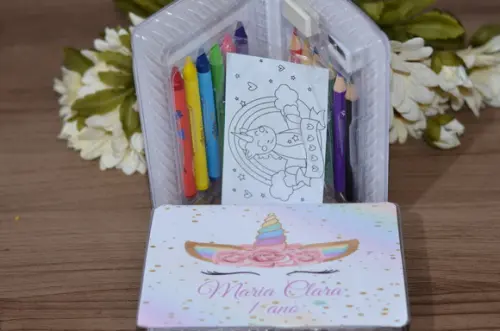 Estojo de Pintura 20 Peças Unicornio