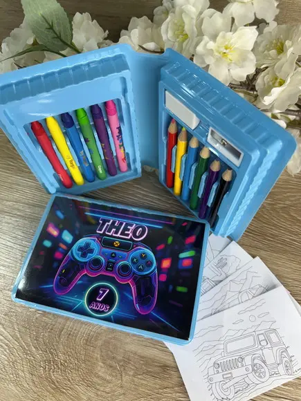Estojo de Pintura 20 Peças Vídeo Game